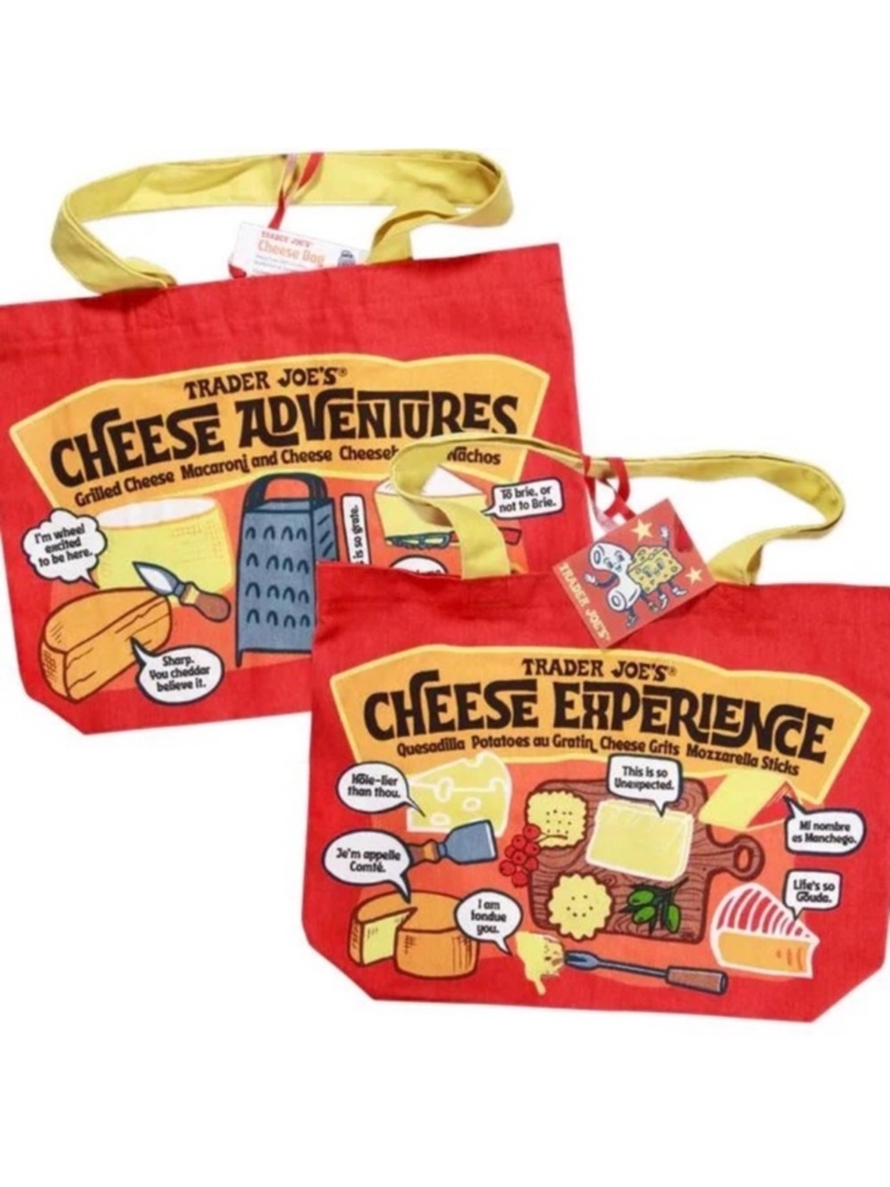 Trader Joe’s Cheese Grocery Tote Bag